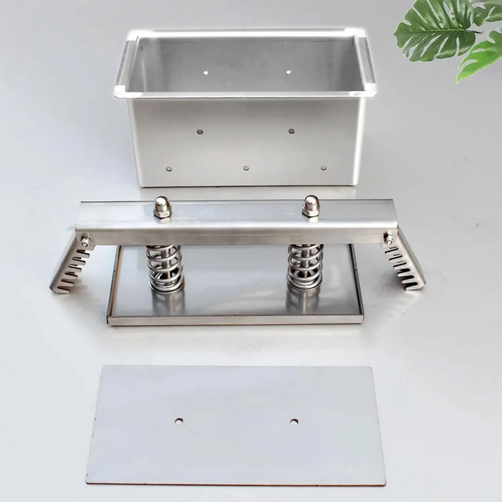 Пресс-форма для ветчины и мяса прямоугольная Пф-200 (200х100х100) нерж.