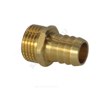 Переходник штуцерный латунь неразъемный для шланга Дн 25х3/4" НР SantechSystems