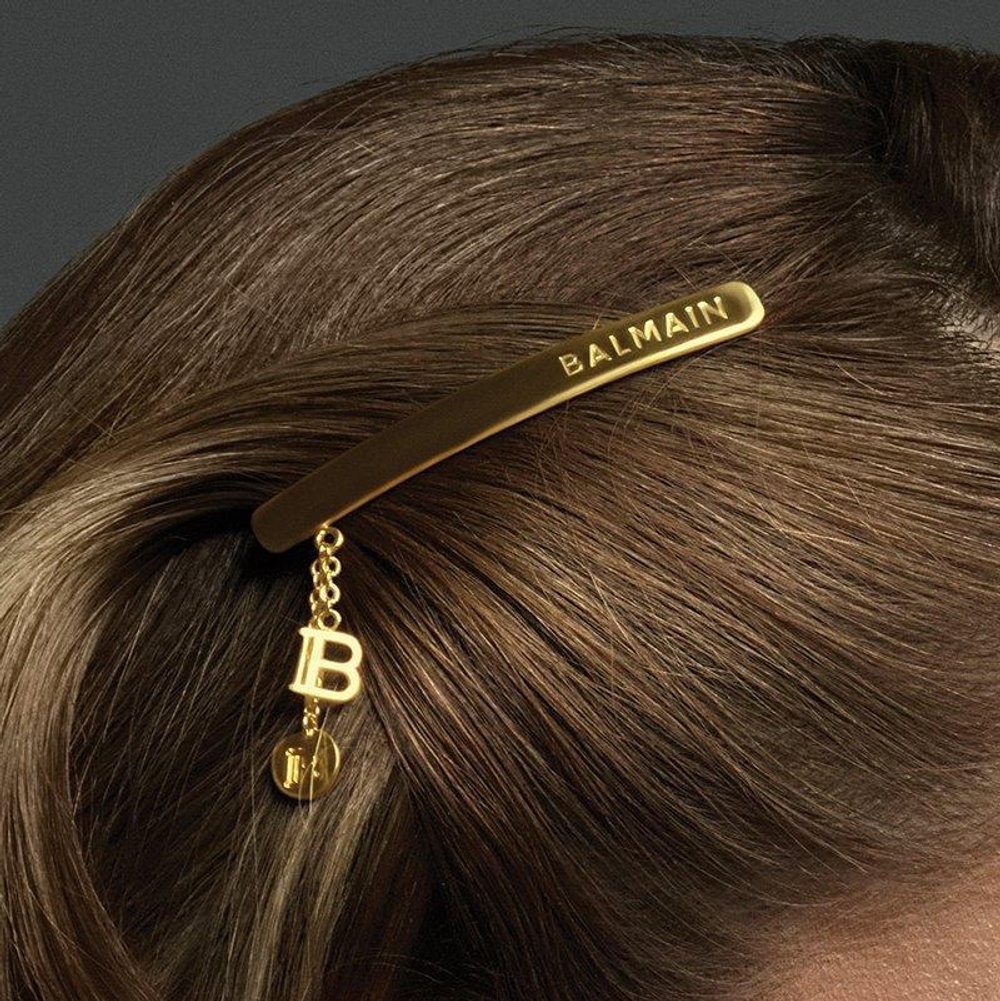 Balmain Hair Couture Заколка-слайд с подвесками цвет золото Limited Edition Slide Jewelery B