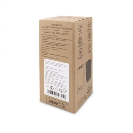 Подставка для кухонных ножей 10х10х23см ComposeEat Everyday дуб коричневый