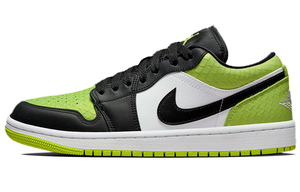 Кроссовки Jordan Air Jordan 1 Low "Vivid Green Snakeskin" (Женская размерная сетка)