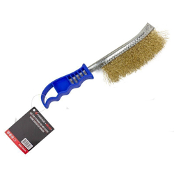 Щетка ручная по металлу с пластиковой ручкой Specos синяя