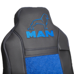 Чехлы MAN TGA (экокожа, синий)