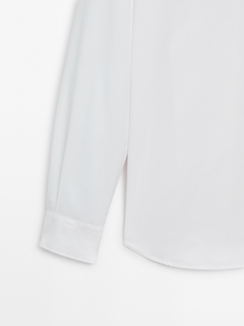 Massimo Dutti Рубашка из 100% хлопкового твила, белый