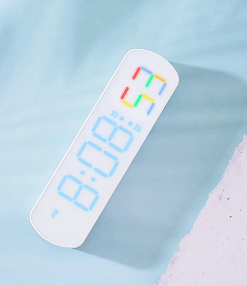 Часы настольные LED MIRROR NO.: 6639 Blue&RGB