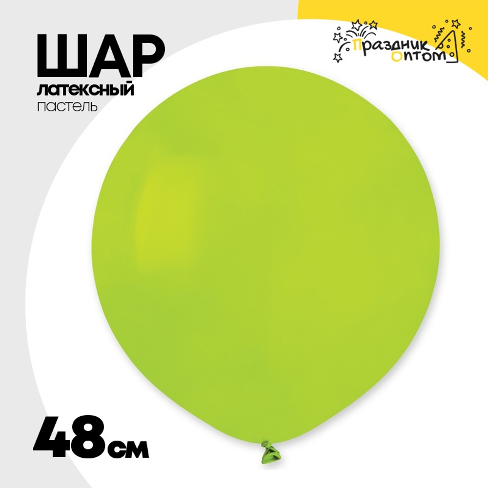 Шар латексный Пастель 48 см (Зеленый)