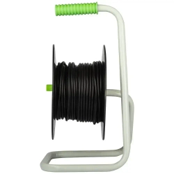 Удлинитель силовой на катушке Intro RP4200 20м без заземления 4 розетки ПВС 2х0.75мм, строительный садовый для газонокосилки и триммера