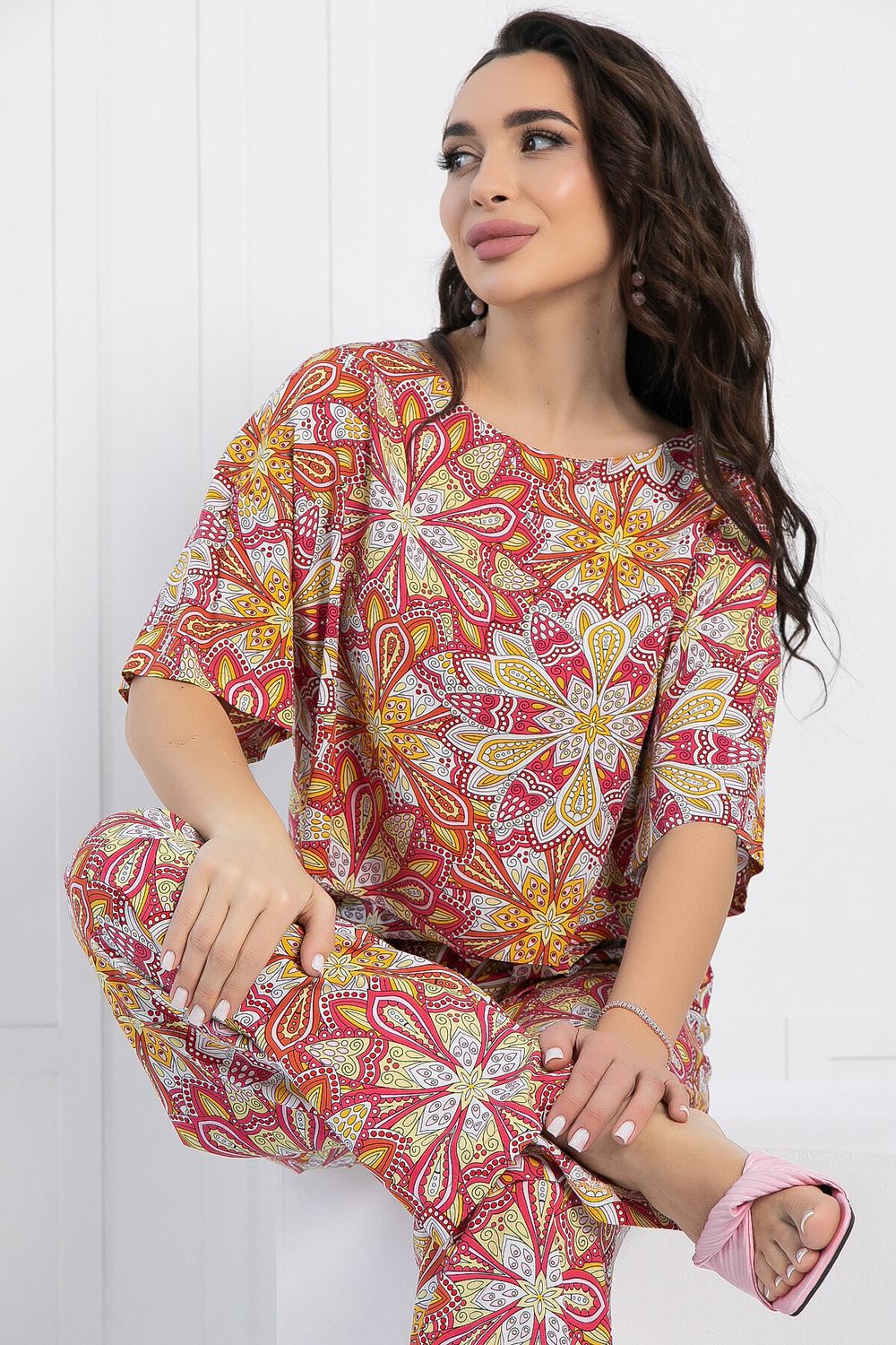 Костюм Летняя прогулка (красный) К12970-8М LT Collection