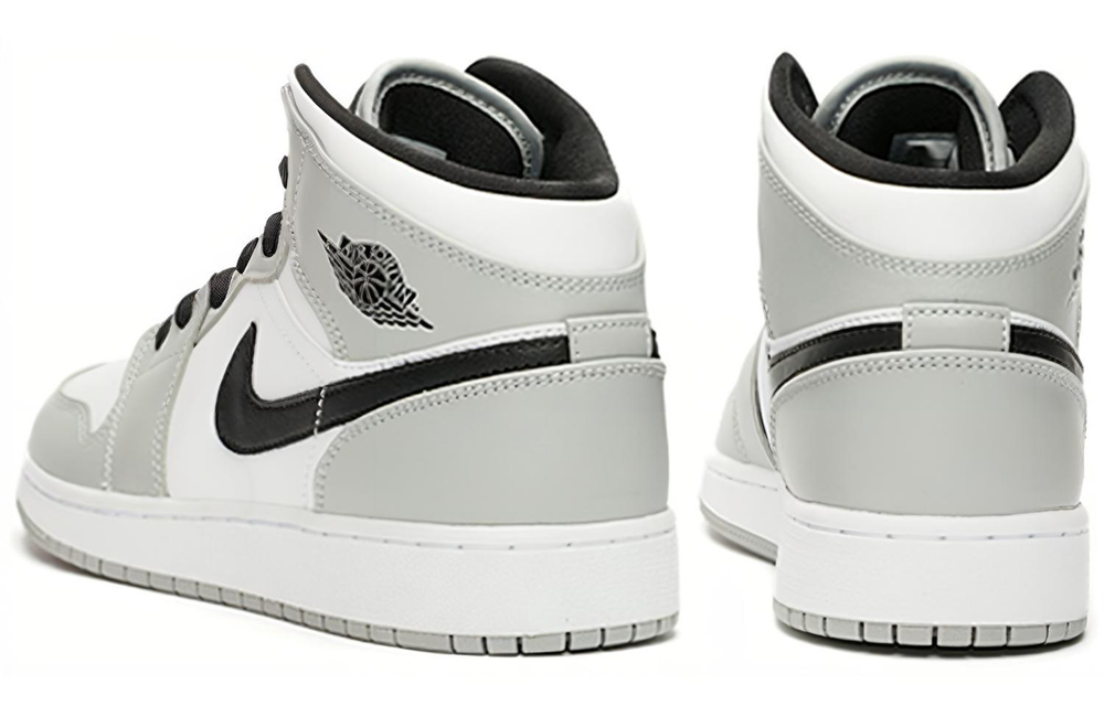 Jordan 1 Mid Light Smoke Grey GS