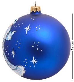 Элита НФШ-1288 Ел.украшение Шар «Снегурочка с лукошком» 120 мм