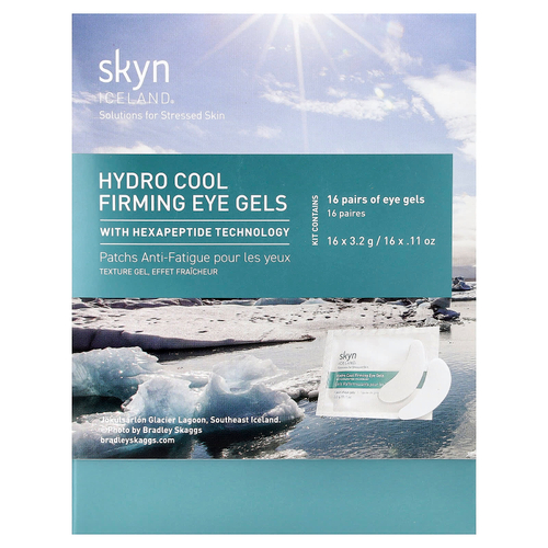 Skyn Iceland, Hydro Cool, укрепляющие гели для кожи вокруг глаз, 16 пар