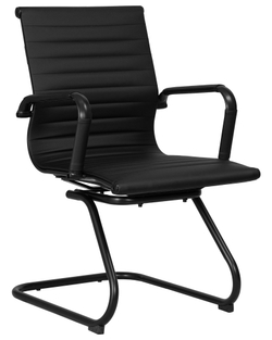 Офисное кресло для посетителей DOBRIN CODY BLACK, чёрный