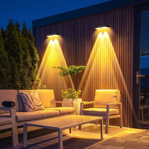 Архитектурная уличная подсветка на солнечной батарее (2 шт.)