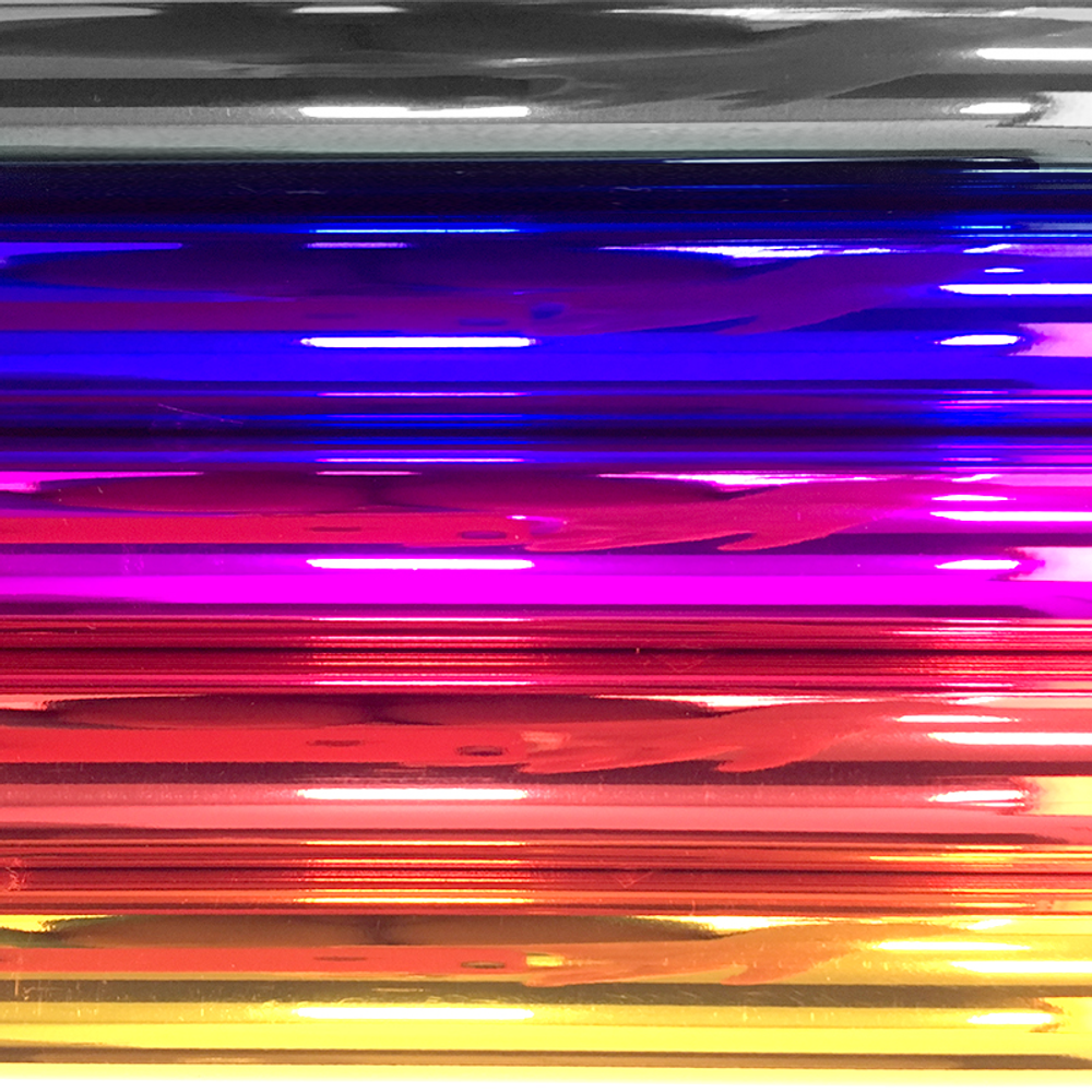 Упаковочная пленка (0,7*7,9 м) Металлик, Ассорти, 5 шт.