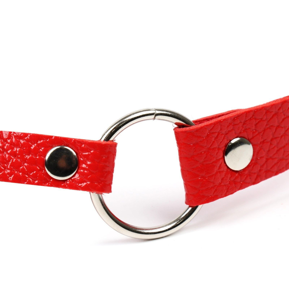 Красный кляп-шар с отверстиями для дыхания (Цвет: красный)