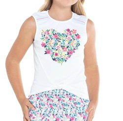 Футболка для девочки теннисная Lucky in Love Novelty Tank Top - разноцветный