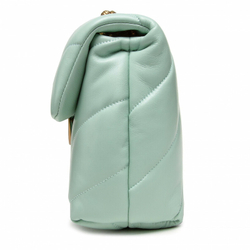 MINI LOVE BAG PUFF MAXI QUILT – mint green silver