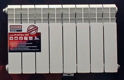 ROMMER Profi BM 350 (BI350-80-80-130)  4 секций радиатор биметаллический (RAL9016)