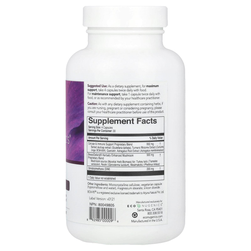 Econugenics, BreastDefend®, 120 вегетарианских капсул