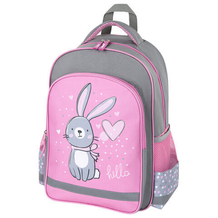 Рюкзак ПИФАГОР SCHOOL для начальной школы, "Adorable bunny", 38x28х14 см, 270654