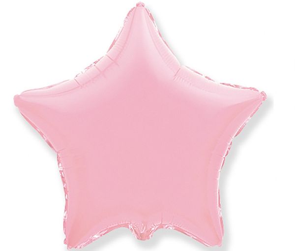Шар звезда Розовая пастель 81см