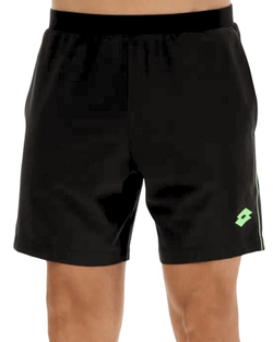 Теннисные шорты Lotto Superrapida V - all black/green apple neo