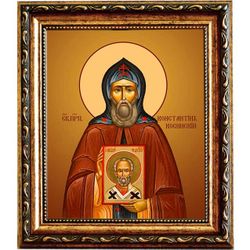 Константин Косинский, Старорусский преподобный. Икона на холсте.