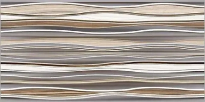 Декоративная плитка ALMA Ceramica DWU09PLS406 Plesso 50x24.9 кремовая / бежевая / серая / коричневая глазурованная глянцевая под дерево / узоры