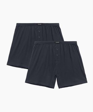 Трусы (2 шт) мужские семейные Atlantic 2BMB-003, графитовые