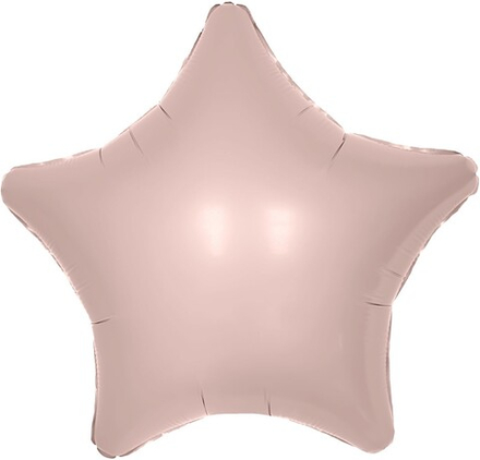 Шар (19""/48 см) Звезда, Пыльная роза, 1 шт. Д53