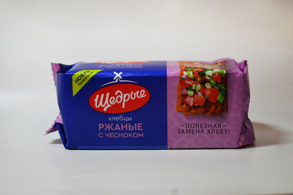 Хлебцы Щедрые с чесноком 100г