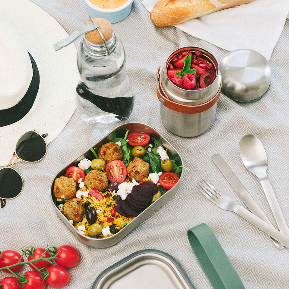 Термос black+blum, food flask, 400 мл, зеленый