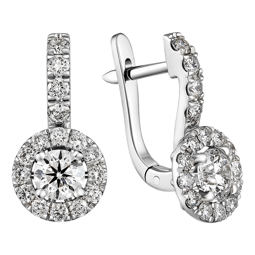Серьги  1.455 ct