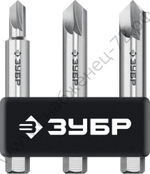 ЗУБР 3 шт, Набор экстракторов поврежденного крепежа (26700-H3)