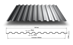 Профлист С-21x1000-A (ОЦ-01-БЦ-0,4) 1 М2