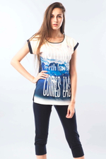 Пижама "АЛЬПЫ" футболка+бриджи КЖ 0042