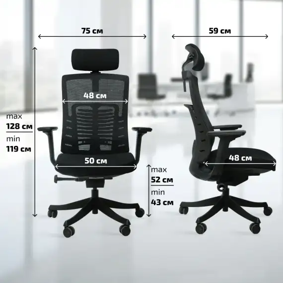 Офисное SPARX FT-5 Raze Black / Black (Mesh / Fabric , черный)