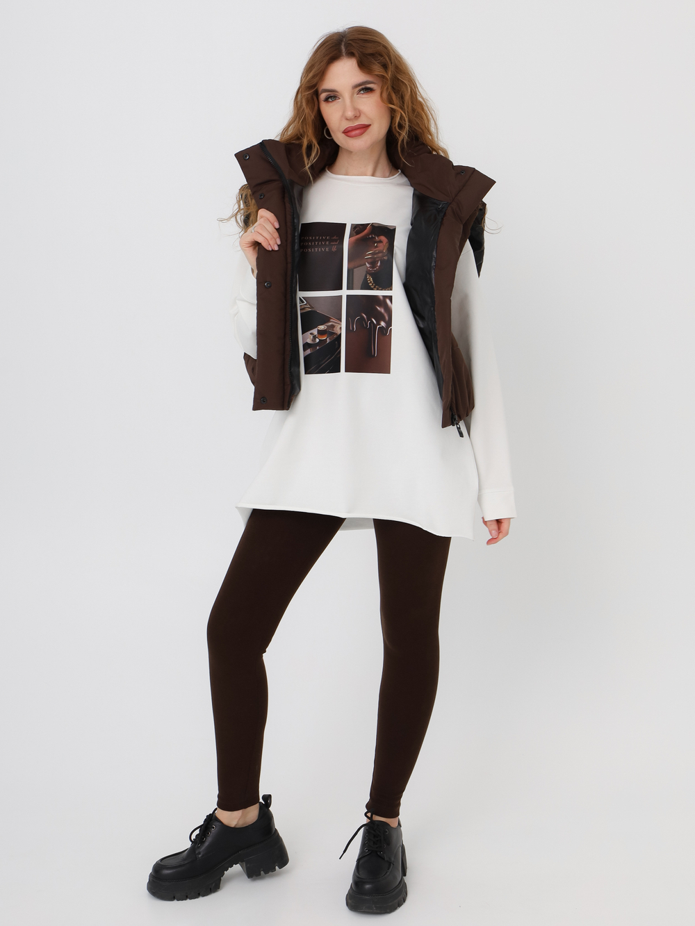 Лонгслив Day brown