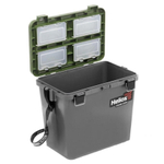 Ящик рыболовный зимний для хранения снастей серый/хаки