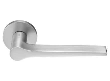 Ручка дверная LAND MH-60-R6 MSC раздельная на круглой розетке 6 мм