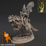 Grand Alliance Order Seraphon Saurus Oldblood On Carnosaur миниатюра для dnd, днд, pathfinder, фентези, Настольная игра, НРИ, Варгейм, РПГ