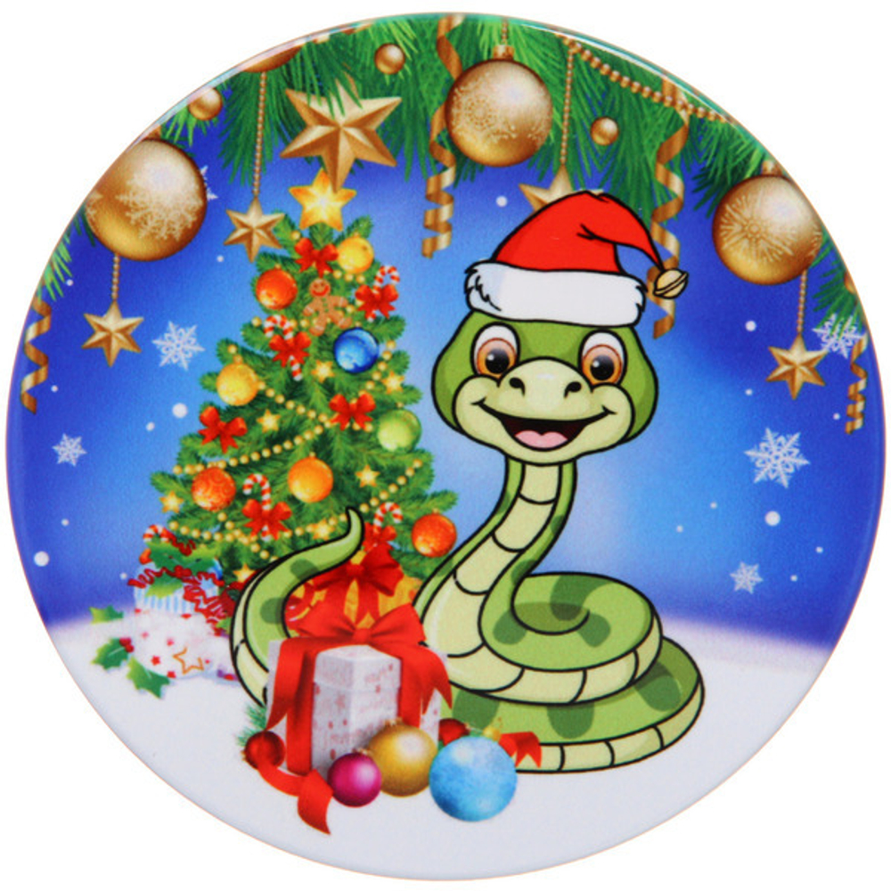 Подставка под кружку керамическая 10см «Милый змеёныш Айко»