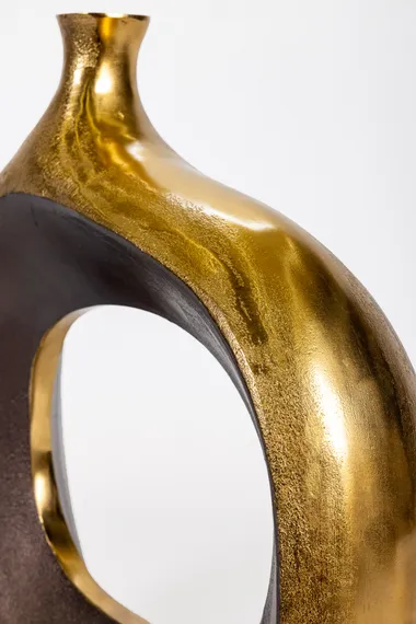 Ваза металлическая золото