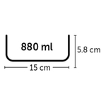 Миска для птиц Flamingo Avaro Hook Inox L, размер 15x15x5.5см.