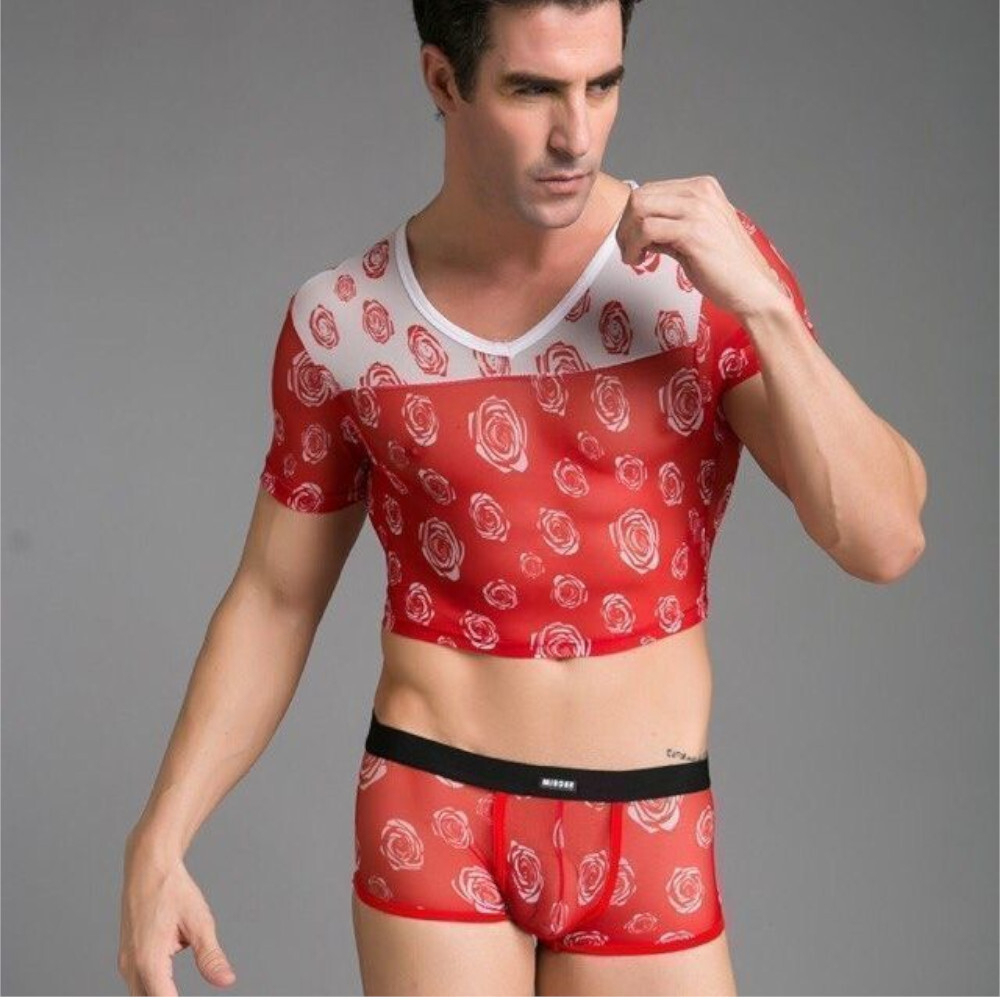 Мужской топик красный Miboer Red