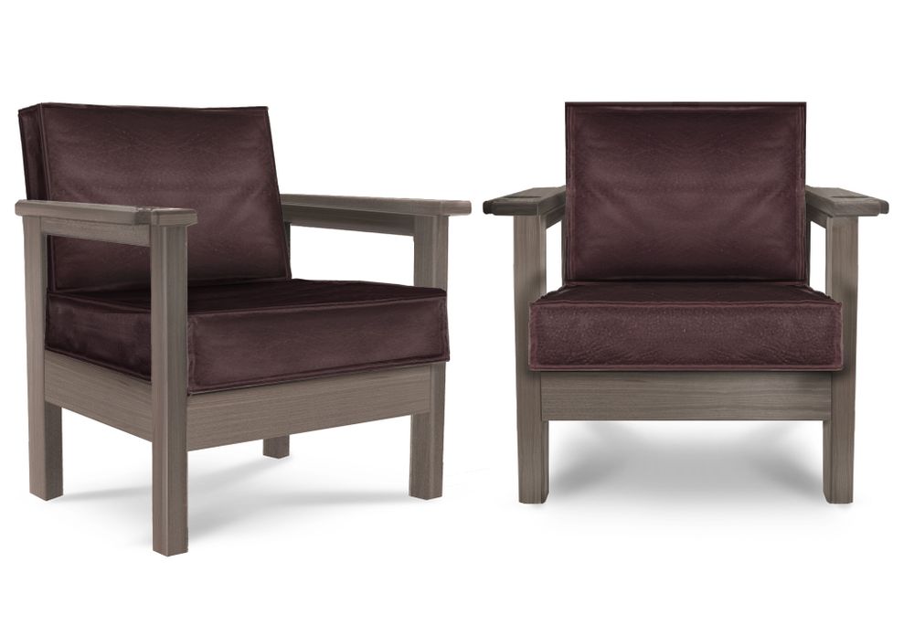 Кресло Victory (Grey_bristol,Винилискожа Mahogany,Винилискожа (Mahogany) цвет № 202)