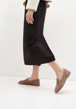 Лоферы // Lia // Beige // Suede