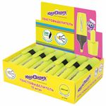 Текстовыделитель ЮНЛАНДИЯ "КЛАССИКА", ЖЕЛТЫЙ, линия 1-5 мм, 151920