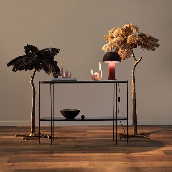 Лампа настольная texture sleek, D24х37 см, вишневая