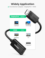 Конвертер DisplayPort на HDMI adapter, 4K*2K@60Hz, UGREEN 70694